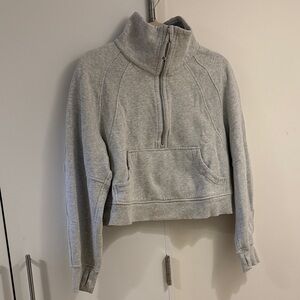 Lululemon crop scuba oversized half zip